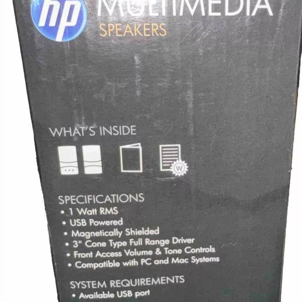 HP Multimedia Computer Speakers Set GL313AA In Original Box Tested - Picture 5 of 12
